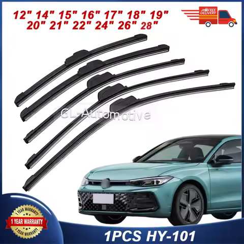 1PC Car Universal Windshield Wiper For J/U-hook wiper blade Soft Rubber strip 12" 14" 16" 17" 18" 19