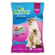 Monas Dry Cat Food - 900g Ocean Fish / Tuna Chicken