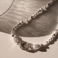 【金曜店】串珠項鏈 - 琥光花影 #03