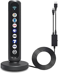 Digital HD TV Antenna for Smart TV Indoor - 580 Miles High Gain Range - Amplified Signal Booster wit