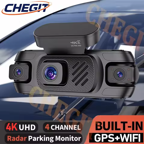 2026 NEW 4K/1080P Car DVR 4 Channel Dash cam for cars 360° Video Recorder Night Vision 24H Parking m