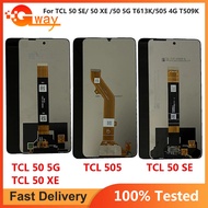 ทดสอบแล้วสำหรับ TCL 50 SE 50SE 50 XE TCL 50 5G Digitizer ประกอบเต็มตัวเครื่องจอแสดงผล LCD แบบสัมผัสห