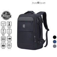 BRUNO CAVALLI Travel Backpack 17186 - Black/Blue/Grey (25L)