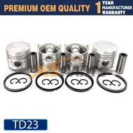 STD 4 Set Piston with ring for Nissan TD23 TD23T Engine 89mm
