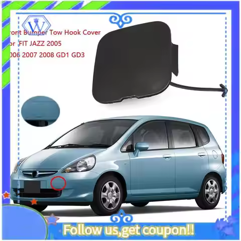 Front Bumper Tow Hook Cover Hauling Eye Cap For HONDA FIT JAZZ 2005 2006 2007 2008 GD1 GD3 71104SAA9