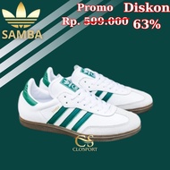 63% Adidas Samba Original Shoes Latest White Green Casual Sneakers Shoes Men Sporty Sports Shoes Men