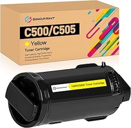 SINOPRINT Remanufactured C500 C505 Toner Cartridge Yellow Replacement for Xerox Versalink C500 C505 