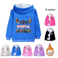 Roblox พวงกุญแจโลหะเสื้อผ้าเด็กแบบมีซิปเสื้อโค้ทผ้าฝ้ายหนาของขวัญที่ดีที่สุดสำหรับคริสต์มาสและฮาโลวีน