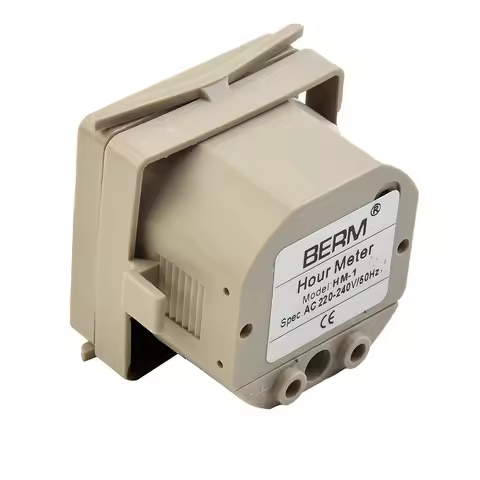 Electric Time Counter Hour Meter AC 220-240V High Accuracy Wear Resistant 0-99999H59M For Industrial