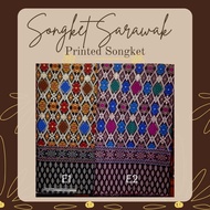 Kain Songket Sarawak Printed 4 meter (E)