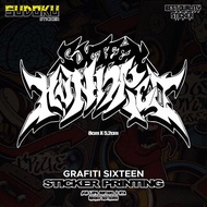 Sixten Graffiti PRINTING STICKER VIRAL |Band STICKER |Helmet STICKER |Laptop STICKER
