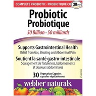 Webber Naturals Probiotic 50 Billion, 30 Vegetarian Capsules
