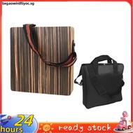 Portable Cajon Box Drum Set with Travel Bag Black Ebony Wood Percussion Box Drum