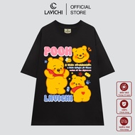 Local Brand Unisex POOH BEAR Premium T-shirt 100% Cotton LAVICHI - LC041S-5XL