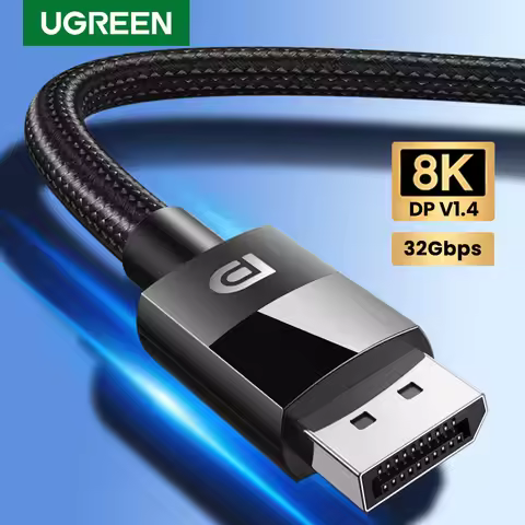 UGREEN DisplayPort Cable 8K DP 1.4 Adapter for TV Xiaomi 2K165Hz 32.4Gbps for PUBG Gaming Play for P