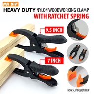 MYDIYHOMEDEPOT - HEAVY DUTY NYLON RATCHET SPRING WOOD CLAMP WOODWORKING SPRING CLIP RATCHET WOOD CLAMP / PENGAPIT KAYU