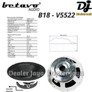 Speaker Komponen Betavo B18 - V5522 / B18V5522 - 18 inch