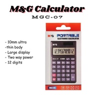 M&G Portable Electronic Calculator 12 Digits MGC-07 (Price For 1 Pcs) (ADG98773)
