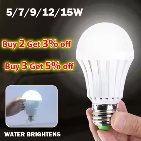 Smart Light Bulb Led Bulb E27 Rechargeable Emergency LED Light Bulb 5/7/9/15W Lamp Light Bulb Water 