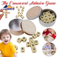 LtehfThe Crossword Game Multi Functional Dice Letter Collage Travel Portable Spelling Game Crossword