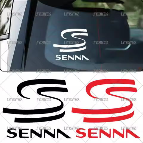Self-Adhesive Custom Personality AYRTON SENNA Car Stickers Waterproof Sunscreen Vinyl Decal PVC whol