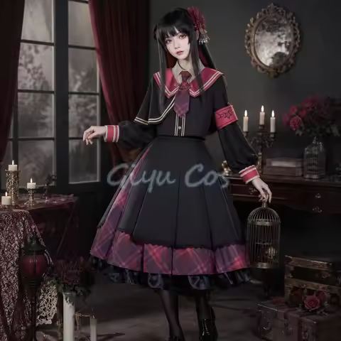 Magical Witch Trial Nikaidou Hirono Cosplay Costume Full Set Carnival Uniform Halloween Party Masque