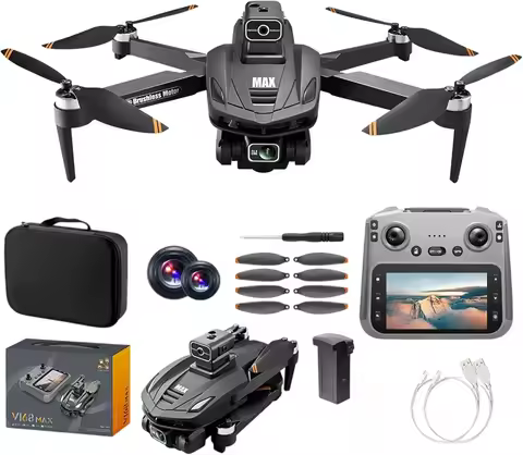 5G Drone 8K with Camera for Adults 30FPS HD Video, LCD FPV GPS, Auto Return, Foldable & Lightweight 