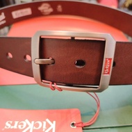 Kickers Leather Men's Center Bar Pin Buckle Belt KICB 86428