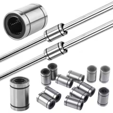 Nickel Plated CNC Part Rods Shaft Linear Ball Bearing LM3UU LM4UU LM5UU LM6UU Bushing Steel LM8UU LM