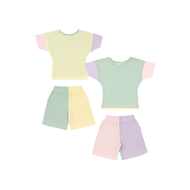 Lollipop T-Shirt drop shoulder with short pants