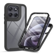 The Screen Saver 2-in-1 360° Totally Protection For Motorola Moto G67/G77/G17/G15/G05/E15 Transparen