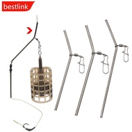 BESTLINK 5PCS Small Copper Tube Balance Carpfishing Line Group Anti-Winding Balance Connector Fishin