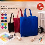 [Contents 12] 70 Gsm Thick Spunbond Fabric Bag Plain Tote Bag Goodie Bag 20x25 25x35 30x40 cm