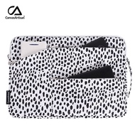GP3 CanvasArtisan Multi Zipper Pocket Black White Spot Laptop Bag with Handle Waterproof Cover for T