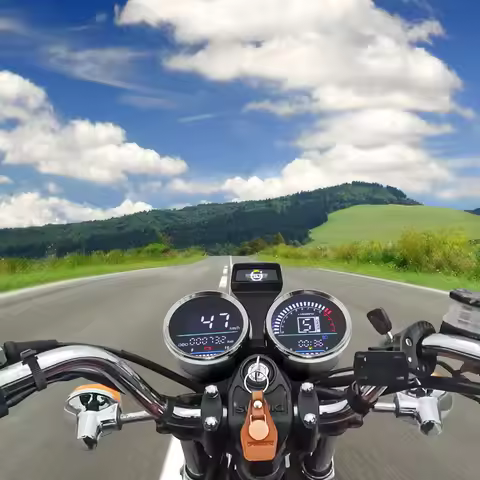 Digital Meter Assembly Waterproof Motorcycle Speedometer Odometer Fuel Meter Voltmeter Digital Speed