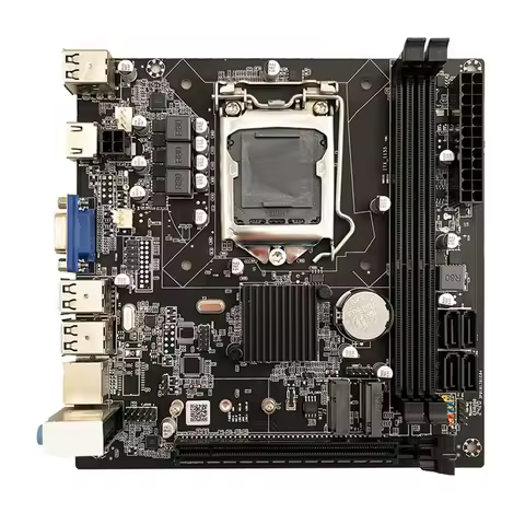 H61 Motherboard LGA 1155 Kit Desktop PC Laptop CPU Supports DDR3 M.2 NVME SDD Wifi 17X17 ITX Motherb