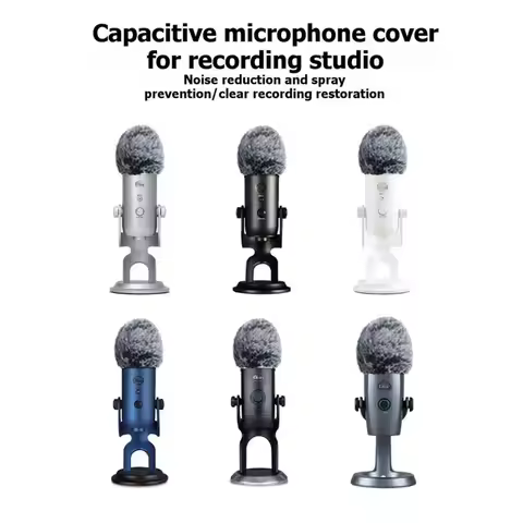 Foam Windscreen For Blue Yeti Microphone- Mic Furry Cover, Muff Replacement Part