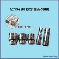 1/2" CR-V BOX SOCKET 6 POINT / 12 POINT STANDARD / DEEP (LONG) SOCKET [8MM-30MM]