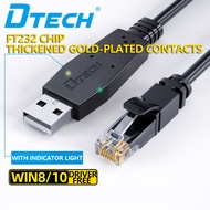 DTECH USB To RJ45 Serial Port Cable Console Testing Huawei H3C Regular Ztech Switch Router Server De