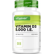 '5000 IU D3 1000 IU – 500 Tablet Sehari Tablet 5 Hari Sunshine D3 Tablet Vegetarian VIT4EVER