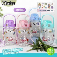 BOTOL BONEKA POLOS 1,1Liter / BOTOL MINUM POLOS BONEKA / BOTOL VIRAL