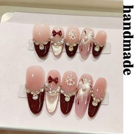 Press on nails handmade handmade handmade Wear nails New Style Koi Manicure Patch Diamond Sticker CN