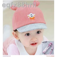 ✕♣(Melaka seller) Baby Infant Hat Cover Safety cap Detachable face shield for baby 0-24msize adjustable 44-52cm 宝宝防飞沫帽子