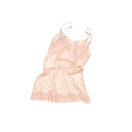 1JINN STUDIO Polka Dot Lace See through Strap Dress Women Pure Desire Spicy Loose Outer Tower Dress 