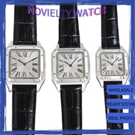 Fashion Quartz Watch 904L Steel Case Leather Business Watch