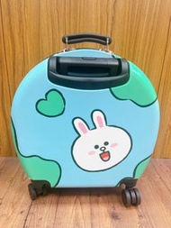 全新 屈臣氏 LINE FRIENDS 行李箱(45*24*53.7cm) 約22吋 +斜背硬殼包(22*10*23cm)