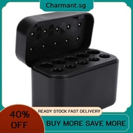 Battery Charger 10-Bays Individual Rechargeable Battery Charger Case Magnetic Flip-Top Design for 1.