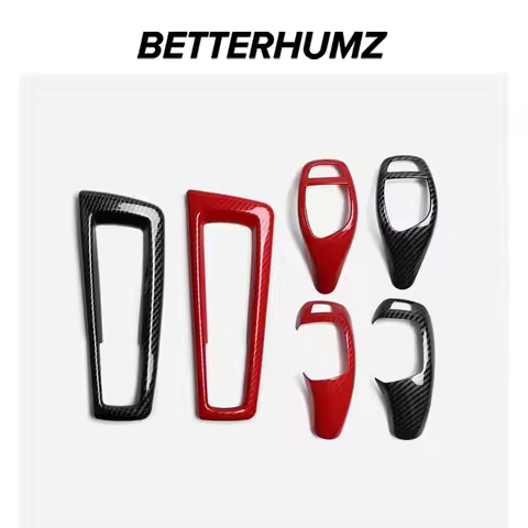 For BMW F10 F12 F30 F20 F07 F15 F25 F26 X3 X4 F32 F22 Carbon Fiber Car Interior ABS Gear Shift Knob 