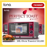 IONA 10L Toaster Oven GL103 | GL 103 (1 Year Warranty)