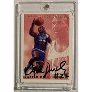 Clyde Drexler 1993-94 Fleer Career Highlights AUTO Autograph 12 of 12